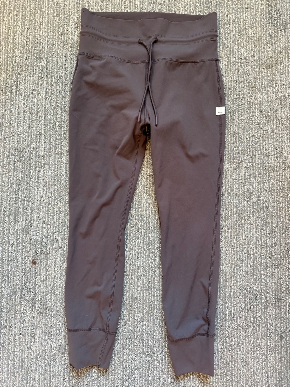 Vuori Daily Leggings M Brown High Rise Drawstring 7/8 BreatheInterlock